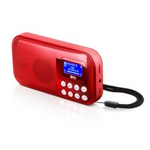 브리츠 블루투스 효도라디오 MP3 스피커, BA-BPR1, 레드