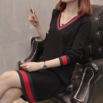 여성 가을원피스 니트원피스 롱원피스 긴팔원피스 루즈핏 빅사이즈D14