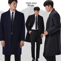 더리스 울 혼방 히든버튼 노카라 코트 NKC930