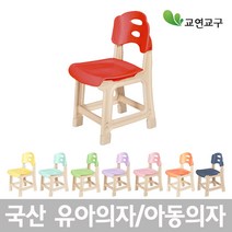 교연교구 국산 유치원의자 5~7세 H300 유아의자, 빨강