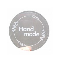 담은 투명흰색핸드메이드스티커 50장 스티커