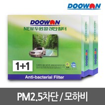 [무료배송]1+1뉴두원활성탄 자동차에어컨필터 모하비(08.1~), bhk37 뉴두원활성탄필터 1+1