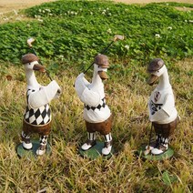 어바웃더홈 중형 북유럽 인테리어 소품 장식 인형 거실 장식품 카페, 07 골프오리 3종