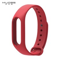 MIJOBS 샤오미 미밴드2 스트랩, 레드, 1개