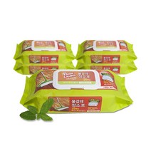 홈인더스트리 물걸레청소포 고급형 대형 25매, 5개입