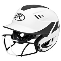 롤링스 베로 시니어 2-TONE 홈 소프트볼 헬멧 소프트볼용품, White+Black