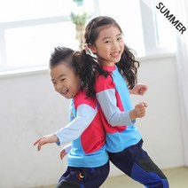 유키즈 [ 키즈 아웃도어 ] 아동 기능성 쿨론 여름 헤라 티 스카이블루