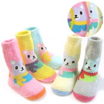 양말하우스 아동 수면양말 애기곰 (혼합5종) 유아 겨울양말