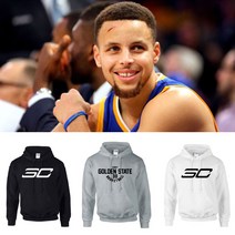 [제이지스포츠] 스테판 커리 NBA선수 시그니처 로고 기모 후드티 맨투맨 후드티