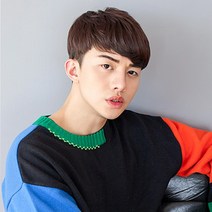가발닷컴 남자가발 정수리탈모 인모 부분가발 투블럭위그 12종, 2. 댄디컷 L사이즈 자연검정, 1개
