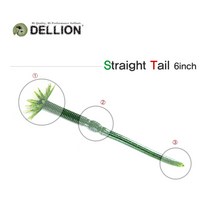 어원낚시 소프트베이트 DELLION 6인치 웜 배스낚시 루어, 009