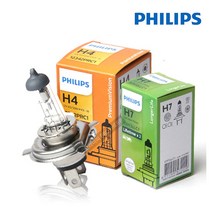 필립스 자동차 전조등 전구 H1 H3 H4 H7 H8 9006 HB3, H11 12V 55W Long, 1개