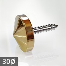 1단 다보볼트 (대포피스형) 30Ø 금색뿔형 장식볼트, 1개