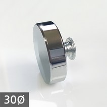 1단 다보볼트 (밀착형) 30Ø 은색평형 장식볼트 10mm, 1개