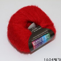 더울 목도리 뜨개 털실 모자 엑셀런트모헤어 뜨개질실, 1604.빨강