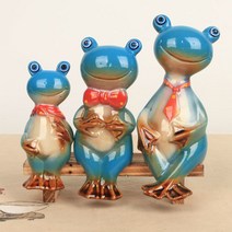 정다운 개구리 가족 블루 3p (no61)