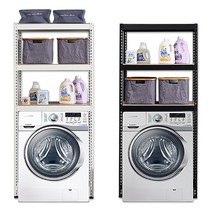 스피드랙 철제 세탁기선반앵글, 23-2_세탁기선반 900*500*1800(mm) 3단 - 블랙앵글