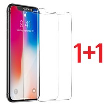 스톤스틸 1+1 아이폰X 전용 강화유리필름 아이폰x 아이폰xr 아이폰xs max, 2매입