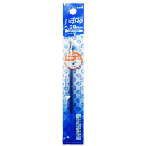 유니 시그노 캡식 볼펜 리필심 0.28mm, 블루