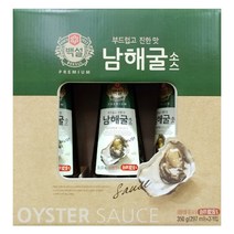 백설 남해 굴소스 부드럽고 진한 맛, 350ml, 3개
