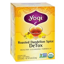요기티 디톡스, Roasted Dandelion Spice, 16개입, 1.5g
