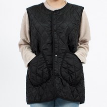 웰컴가운 겨울용 누빔 조끼 앞치마 RM03, RM03 검정S, 1개