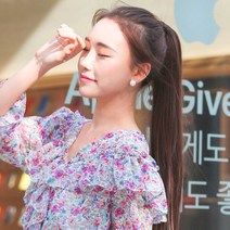 고운머리 묶음머리 포니테일 가발 스타일포니 스트레이트, 내츄럴브라운, 1개