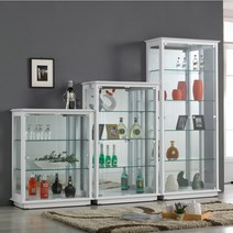 앤탑퍼니처 엑설런트 강화유리장식장 장식장, 800-3단장식장(화이트)