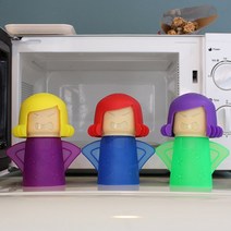 전자레인지 스팀클리너 앵그리마마 클리너 냄새제거 소독, 1 앵그리마마-칼라랜덤