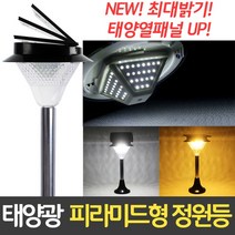 신성나라 태양광 피라미드형 정원등 LED 태양열 조명 잔디등 야외조명, 03_태양광 128구 정원등(원형데크형)노란빛