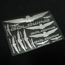 혼다 골드윙 바이크 금속튜닝 레터링 엠블럼 스티커 goldwing, C사이즈 실버, 1개