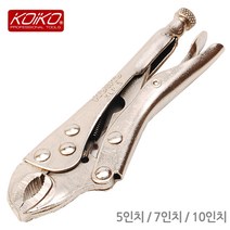 바이스플라이어 바이스그립 락킹 클램프 파이프렌치 몽키스패너 클램프 락킹 수 작업 공구 니퍼 고정공구, 옵션01 코이코 바이스플라이어-7인치
