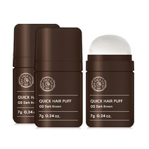 [T]더페이스샵 퀵오프 헤어퍼프, 2개, 2호 다크브라운(2개)