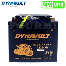 다이나볼트 오토바이배터리 코멧250 600 버그만650 쉬버750 DTX14-BS 12V12A, 다이나볼트AGM MGS14-BS 12V14A