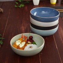 소야도자기 아름 비빔면기 그릇, 블루, 1개