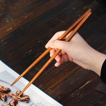 더하다하우스 수저세트 나무 숟가락 젓가락, 1개, 27_옻칠 튀김 젓가락