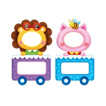 [유니테크] 이름표꾸미기스티커 이름표스티커 네임스티커, 동물기차3(N-708)