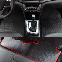 홉스카매트 친환경 고무카매트, 뉴쏘렌토R(12년7월~14년8월)(3P), (트렁크매트 검정테두리)