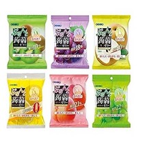 오리히로 곤약젤리 파우치 1박스(12봉지) 8가지 맛, 청포도 (6개입) x 4봉지+청포도 (6개입) x 4봉지, 포도 (6개입) x 4봉지
