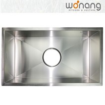 (HANS)원앙씽크 사각 싱크볼 언더씽크볼 1.2T 풀 세트, ESL3218SQ, 500개