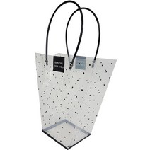 고급 종이쇼핑백 5p 비닐코팅종이백 종이가방 선물용 쇼핑백 선물가방, 37.투명도트 블랙 비닐-대형(5장)SCF51