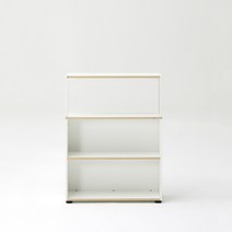 듀오백 라이트오피스 3단프레임책장 CF083B2(800x1060), 블랙