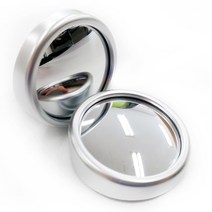 자두나무 자동차 사이드 보조미러 차량용 사각지대 룸미러 2개 1세트, 1set, 전차종 보조미러 실버