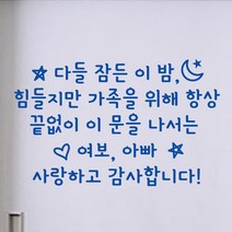 페이퍼스토리 보틀스티커 네임 물통 물병 알파벳 영문 오리발스티커 아이방스티커 현관문스티커 인테리어 포인트 레터링 F09.사랑감사 스티커, 레드