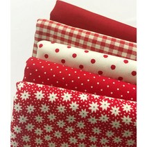 [원단쟁이] 쁘띠시리즈(레드)_5종_2309 E49, 5.(레드)_플라워