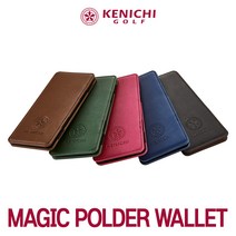 켄이치 골프 프리미엄 골프지갑 요술지갑 머니클립 선물용, 01)블랙(브라운)