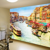 프렌체 맞춤제작 30가지 도시디자인 UV프린팅 포인트벽지, 디자인06