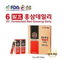 금산홍삼영농 6년근 발효 홍삼데일리 (15g 60 스틱형), 15g, 60스틱