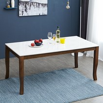 베스트리빙 데미안 모카 6인 대리석 식탁 테이블 책상(단품) 3color, 화이트마블