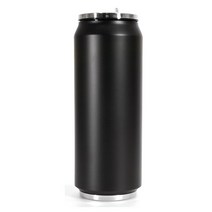 썬더 캔 텀블러 500ml/300ml, 검정, 500ml, 1개